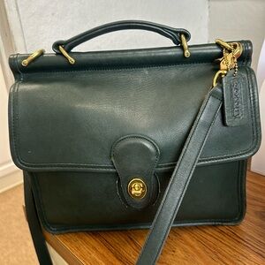 Vintage Coach Purse 10 1/2” X 9” Genuine Leather